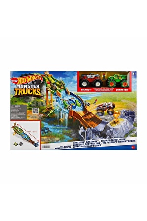 Hot Wheels Canavar Kamyonlar Yıkıcı Yarış Pisti Hgv12 Hot Wheels Monster Trucks Kamyon Yıkıcı Set