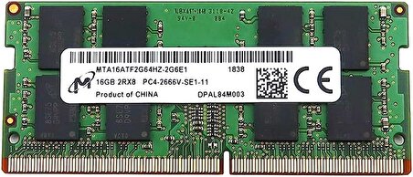 Micron MTA16ATF2G64HZ-2G6E1 16 GB DDR4 2666 MHz CL19 Notebook Ram