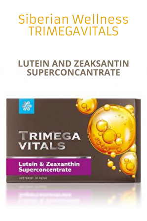 Siberian Wellness Trimegavitals, LUTEIN AND ZEAKSANTIN SUPERCONCANTRATE