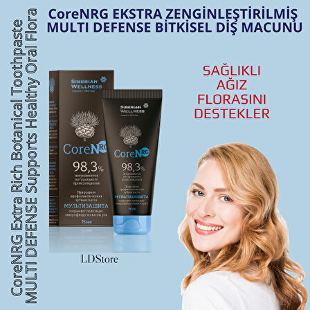 CoreNRG Extra Rich Botanical Toothpaste MULTI DEFENSE Supports Healthy Oral Flora