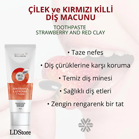 TOOTHPASTE STRAWBERRY AND RED CLAY