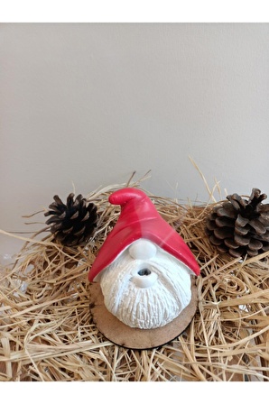 Aras Home Decor Gnome Tütsülük , Şans Cücesi Kırmızı Konik Tütsülük