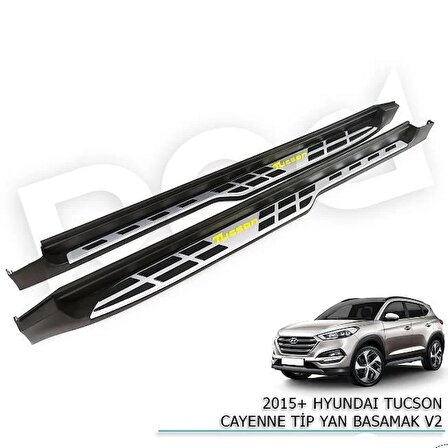 Hyundai Tucson yan basamak 2015 ve Sonrası cayenne tip
