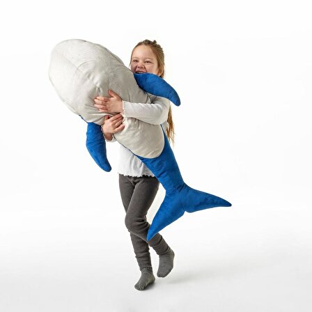 IKEA Blavingad Yumuşak Peluş Oyuncak Mavi Balina - 100 cm