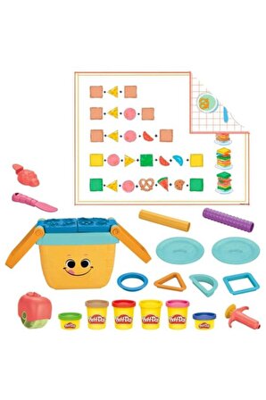 Play-doh Piknik Şekilleri Başlangıç Seti Oyuncak Play Doh Oyun Hamuru Piknik Sepeti Play Doh Seti
