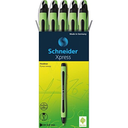 Schneider Xpress 0,8 Mm Fiber Uçlu Kalem Siyah 10'Lu Kutu