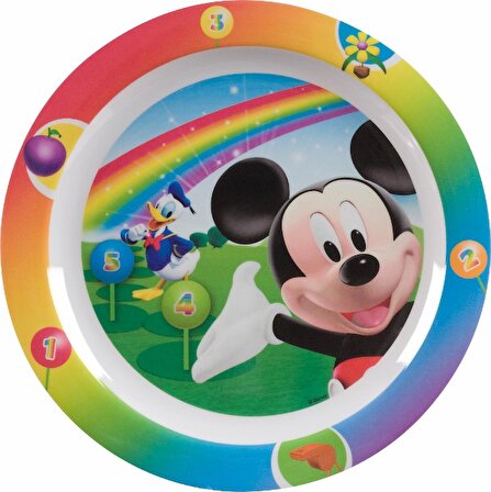 Kbobaby Disney Mickey Renkler Çocuk Yemek Tabağı