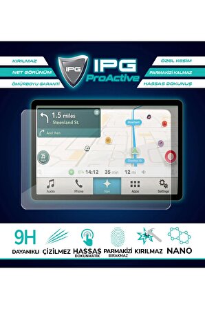 Peugeot 2022-2023 3008 10 Inch uyumlu Navigation için 9H Nano IPG ProActive Ekran Koruyucu
