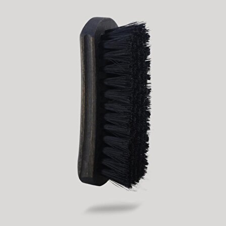 Nyn Ahşap Fırça Elbise Ayakkabı Fırçası 12 cm Uzunluğunda Siyah Eskitme Renk