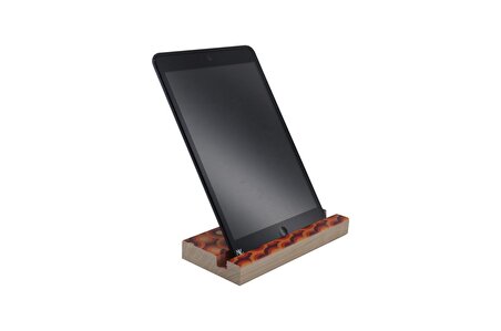Nyn Ahşap Table Tutacağı,Tablet Altlığı Baskılı Model