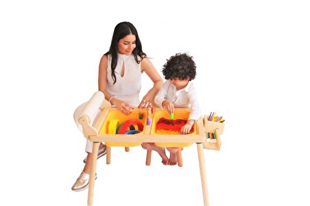 Rulo Aparatlı Oyun Masası + 1 Sandalye