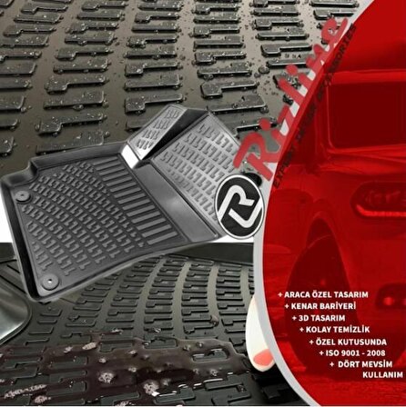 Fiat Egea Cross Hb 3D Paspas Siyah 2020 sonrası Rizline