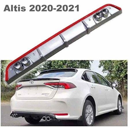 Toyota Corolla Altis 2 çıkış görünümlü difüzör 2019-2020 modeller