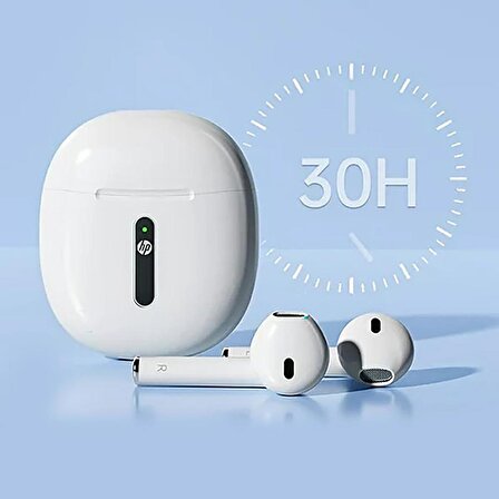 HP H10H Bluetooth v5.3 TWS Kablosuz Kulakiçi Kulaklık 300 mAh Beyaz