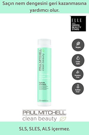 Paul Mitchell Clean Beauty Tüm Saçlar İçin Nemlendirici Şampuan 250 ml