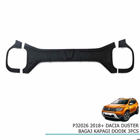 Dacia Duster Bagaj Kapağı Dodik 3 parça 2018+ sonrası modeller