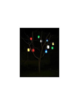 Ağaç Süsleme Feneri Baklava Desen Parlak Model