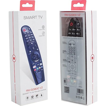 Huayu RM-G3900 V2 Lg Smart Tv Uyumlu Netflıx*amazon Tuşlu Ses Komutlu Unıversal Sihirli Kumanda