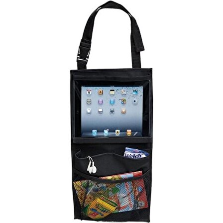 Ankaflex Araba Koltuk Arkası Şeffaf Koruyucu Kılıf Tablet Tutucu Stand Araç Içi Düzenleyici Organizer