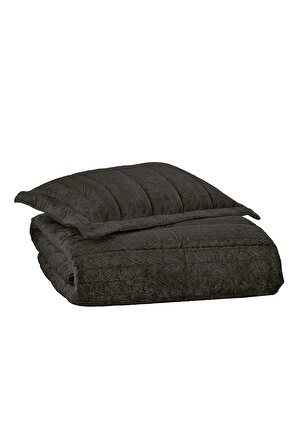 Velvet Kadife Comfort Set Modern Uyku Seti Tek Kişilik Antrasit 2 Parça