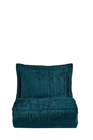 Velvet Kadife Comfort Set Modern Uyku Seti Tek Kişilik Zümrüt Yeşili 2 Parça