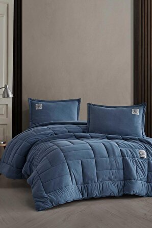 Joyful Comfort Set Modern Uyku Seti Çift Kişilik Mavi