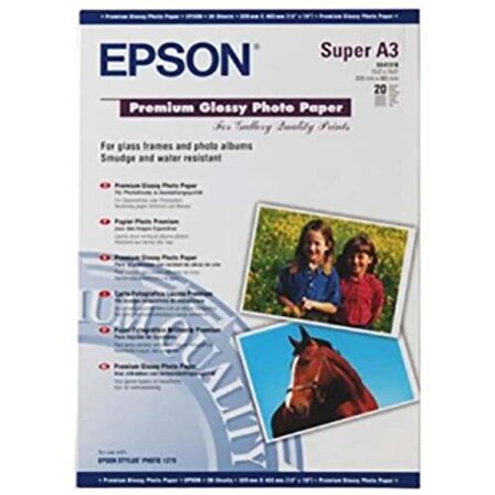 EPSON A3+ 250GRAM 20'LI PREMIUM GLOSSY FOTOĞRAF KAĞIDI S041316