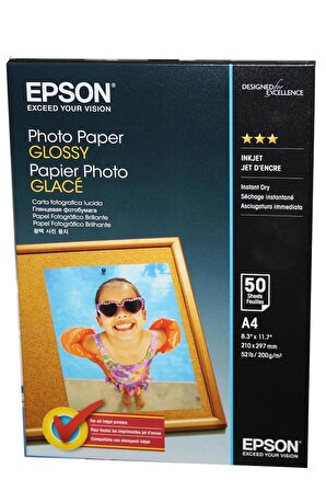 EPSON A4 200GRAM 50'LI FOTOĞRAF KAĞIDI S042539