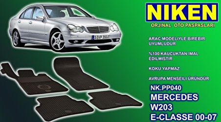 Mercedes C serisi w203 paspas kauçuk oem germany 2000-2007 Arası NİKEN