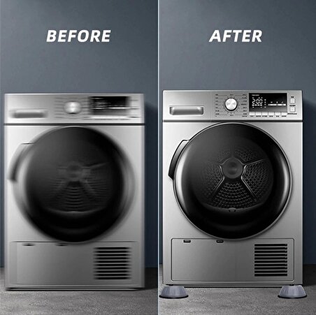 Çamaşır Makinesi Titreşim Önleyici Kaydırmaz Vantuzlu Stoper Set 4 ADET