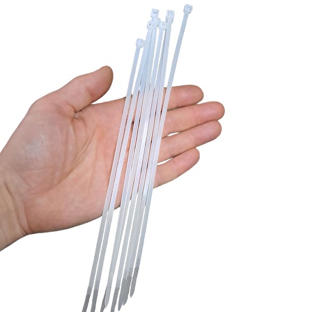 Aletçantam Kablo Bağı Plastik Kelepçe Cırt Amerikan Kelepçesi 100 Adet -3.6x250mm