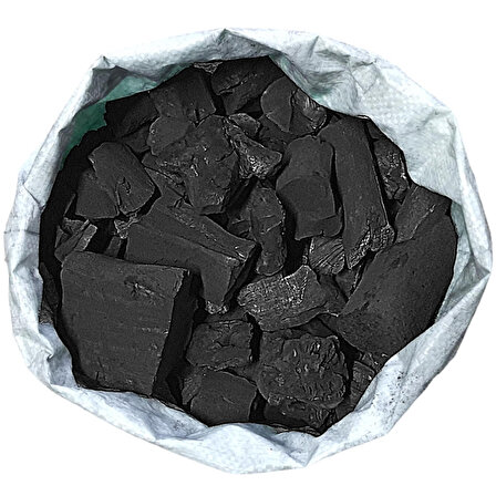 Aletçantam Mangal Kömürü Tozsuz Büyük İri Taneli Çuval Meşe Kömür 10 Kg