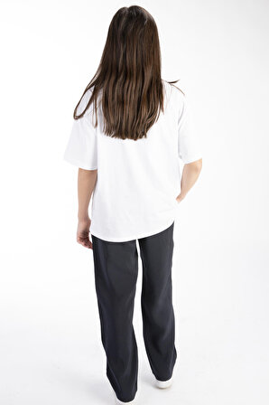 Modal Pantolon Oversize Tshirt Çocuk Takım