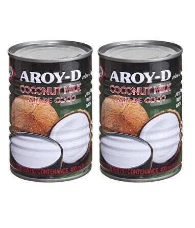 Aroy-D Hindistan Cevizi Sütü 400 ml 2 Adet
