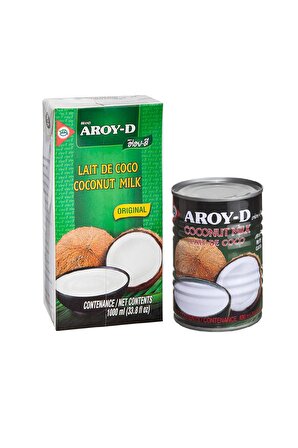 Aroy-D Original Laktozsuz Tam Yağlı 2'li Hindistan Cevizi Sütü