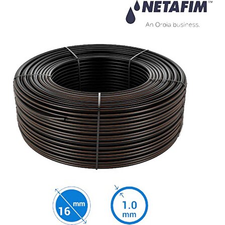 NETAFİM DRIPNET PC 16010 50 CM 2.00 LT (500 M) BASINÇ AYARLI YUVARLAK DAMLA SULAMA BORUSU