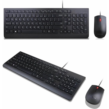 Lenovo Essential Wired Kablolu Klavye Mouse Set 4X30L79920