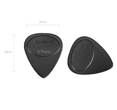 Meideal M07bk Siyah Gitar Penası 0.70 MM Mediator