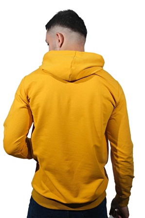 Erkek Power Sarı Kapüşonlu Sweatshirt -205