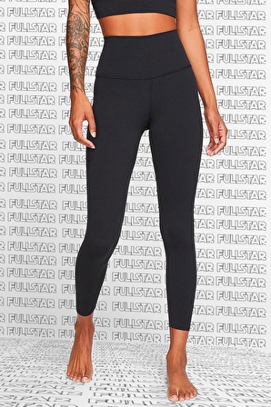 Nike Yoga Luxe Leggings High Rise Yüksek Belli Lazer Kesim 7/8 Toparlayıcı Soft Tayt Siyah