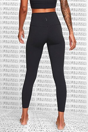Nike Yoga Luxe Leggings High Rise Yüksek Belli Lazer Kesim 7/8 Toparlayıcı Soft Tayt Siyah