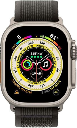 Apple Watch 49Mm Siyah/Gri Trail Loop 