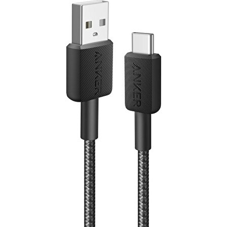 Anker 322 USB-A to USB-C Kablo - Siyah - A81H6G11
