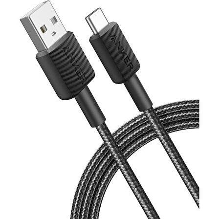 Anker 322 USB-A to USB-C Kablo - Siyah - A81H6G11