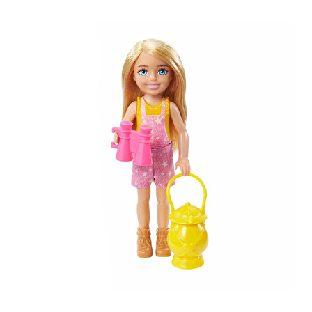 Barbie Chelsea'nin Kamp Macerası Oyun Seti (15 cm, sarışın) Hdf77