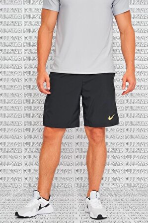 Nike Flex Dri Fit Woven 3.0 Training Shorts Uzun Erkek Koşu Antrenman Şortu Siyah