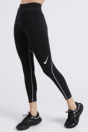 Nike Swoosh Women's Graphic High-Rise 7/8 Leggings Pamuklu Yüksek Belli Tayt