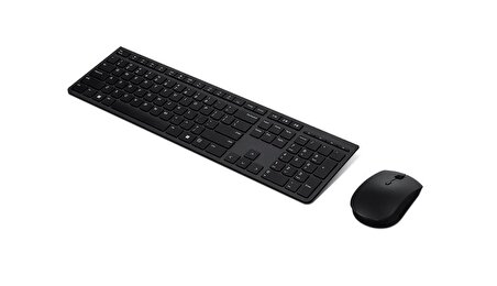 Lenovo Professional Rechargeable Kablosuz Şarj Edilebilir Türkçe Q Klavye Mouse Set 4X31K03966