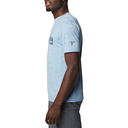 M Titan Pass Graphic Erkek Mavi Outdoor T-Shirt AO5153-430