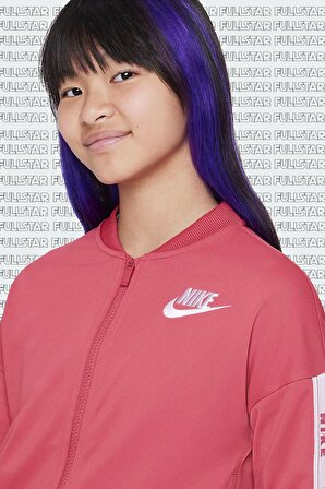 Nike Sportswear Full Track Suit Girls Kız Çocuk Eşofman Takımı Pembe
